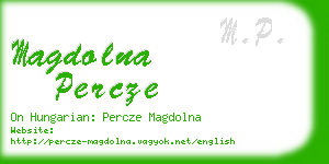 magdolna percze business card